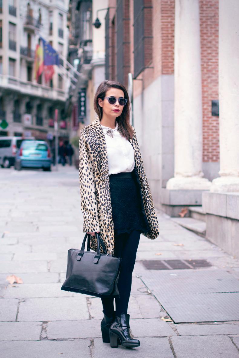 Leo Coat & Lace Skirt