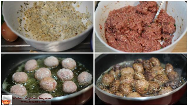 Albóndigas caseras con salsa barbacoa y miel
