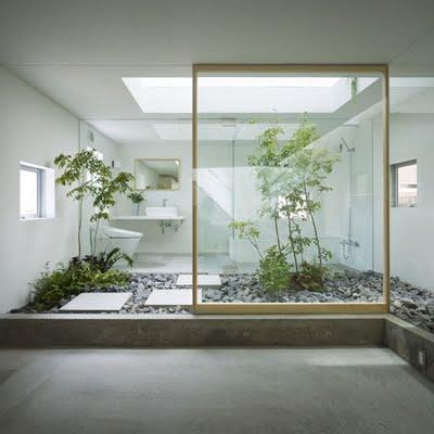 Jardin interior en una arquitectura