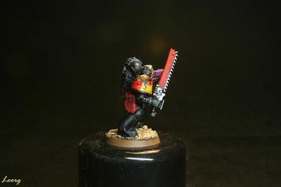 Detalle del sargento Guardianes de la muerte procedente de los Grifos Aullantes