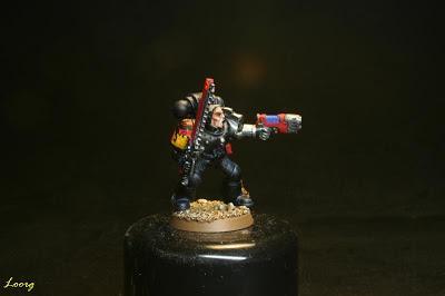 Frontal del sargento Guardianes de la muerte procedente de los Grifos Aullantes