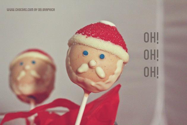 Cakepops Papa Noel