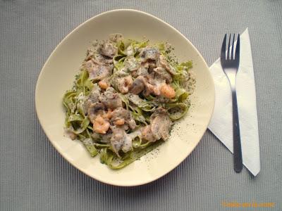 Tallarines de Espinacas Mar y Montaña