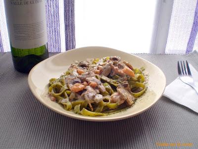 Tallarines de Espinacas Mar y Montaña