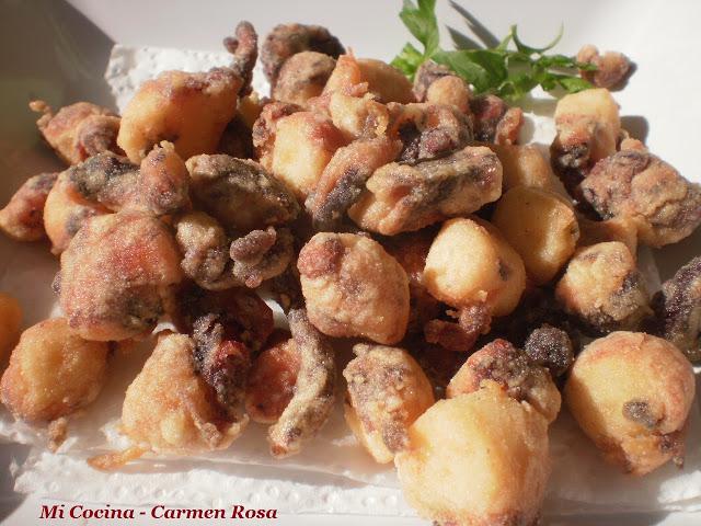 PULPO FRITO (2ª Receta) Y VARIAS RECETAS PARA HACER CON UN PULPO