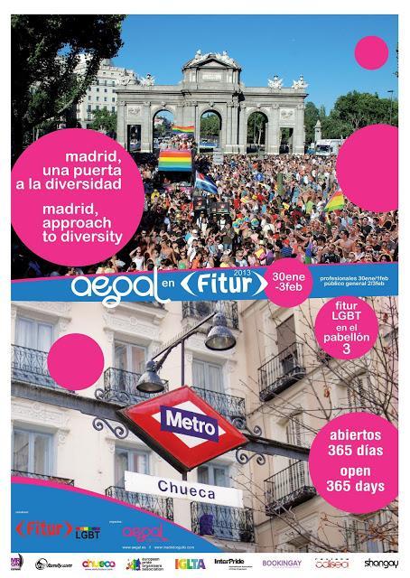AEGAL, Madrid Orgullo y Chueca en FITUR LGBT