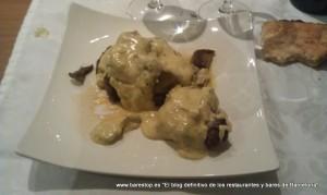 Restaurante Al Punt Ojo de bife Angus con foie y salsa de ceps- Al Punt