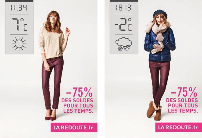 Innovando en publicidad exterior (La Redoutte)