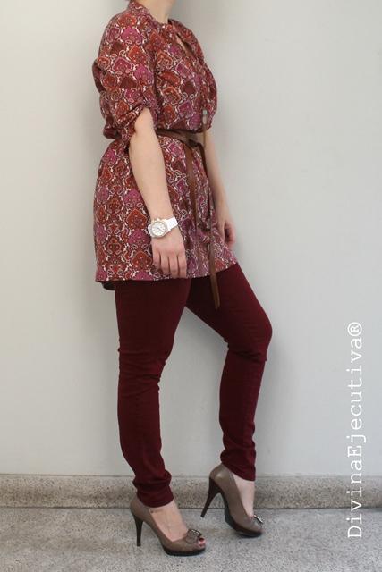 Look del día:  Borgoña & Paisley