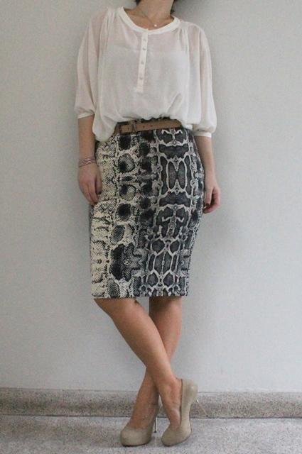 Look del día:  Falda pitón