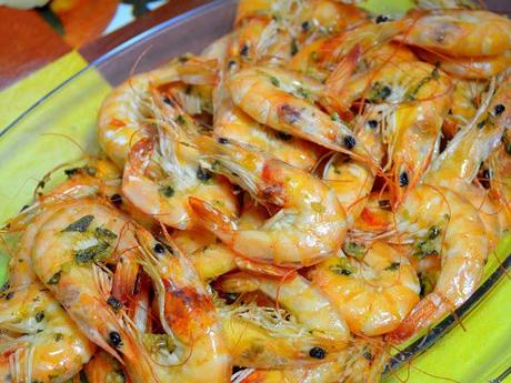 Langostinos al horno