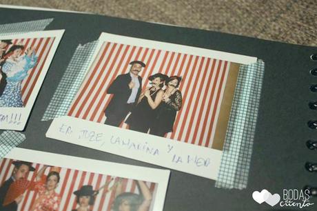 Una Boda con hortensias azules y una bici vintage