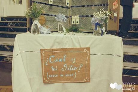 sitting plan con hortensias azules