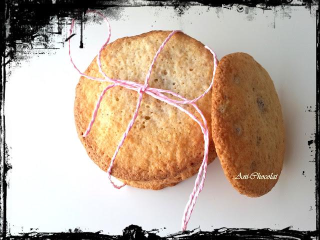 Galletas de avena con chispas de chocolate