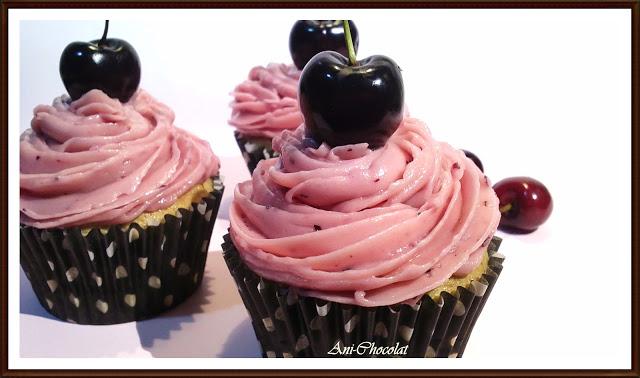 Cupcakes de cerezas (estamos en temporada)