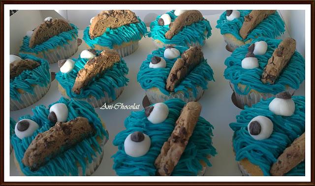 Cupcakes Monstruo de las galletas (primer pedido)
