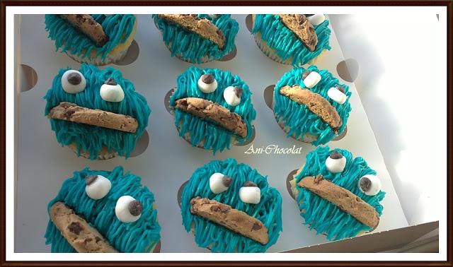 Cupcakes Monstruo de las galletas (primer pedido)