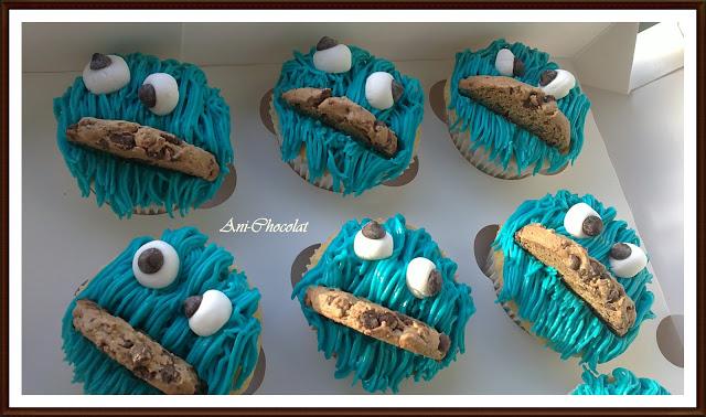 Cupcakes Monstruo de las galletas (primer pedido)