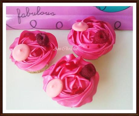 Cupcakes de frambuesa Cupcakes de frambuesa