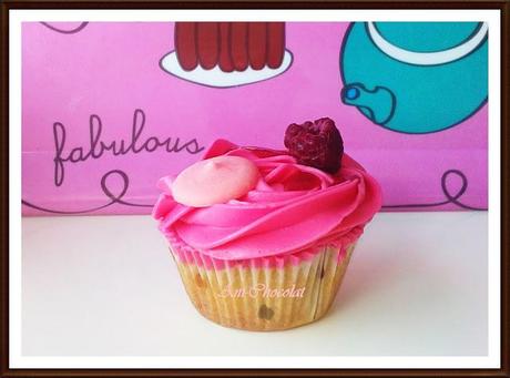 Cupcakes de frambuesa Cupcakes de frambuesa