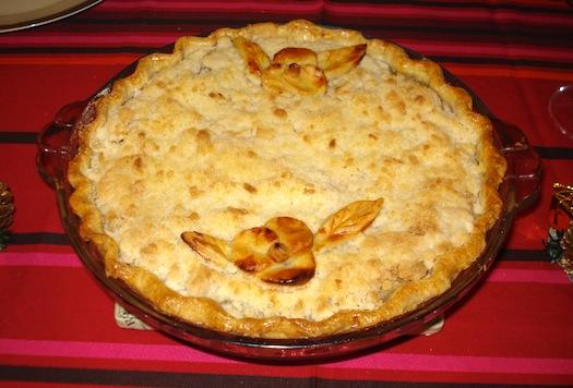 Sour Cream Pear Pie (Tarta de peras y crema agria)