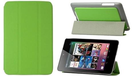 Asus-Google-Nexus-7-funda-cuero-diseño-plegable Funda de cuero de diseño plegable de Asus Google Nexus 7