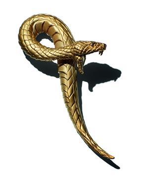 DA11907 01 Snake pendant sculpture in yellow gold 3