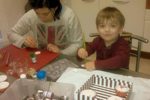 Magdalenas Decoradas para Leti