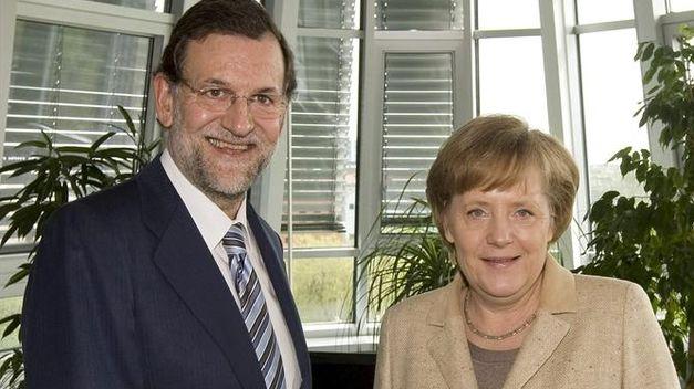 Rajoy pide a Merkel políticas de crecimiento en Europa