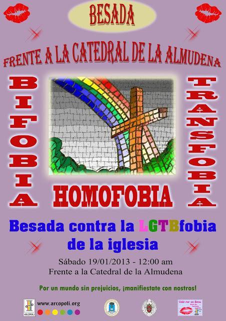 Besada contra la LGTBfobia en la Catedral de la Almudena en Madrid