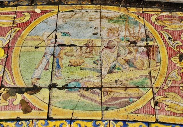 La Glorieta de Mas y Prats (4): los bancos.