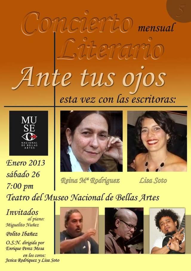 Conciento mensual Literario “Ante tus ojos”