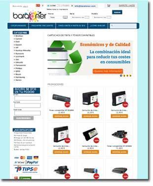 E-commerce para la venta de cartuchos de tinta y tóner compatibles