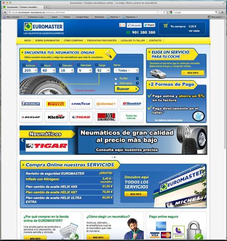 Euromaster Presenta su Tienda Online