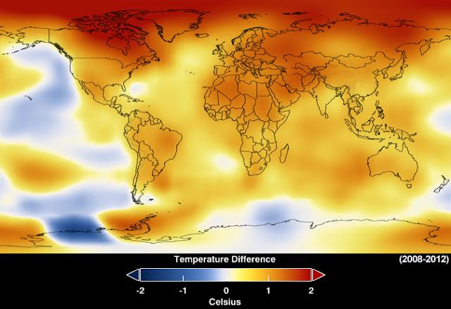 Vídeo NASA: Calentamiento Global 1880-2012