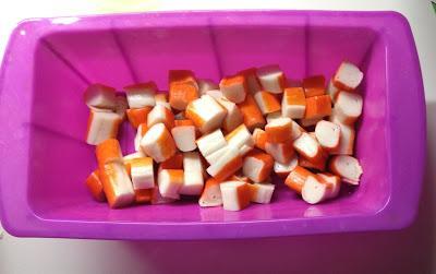 Receta light con surimi y salmón