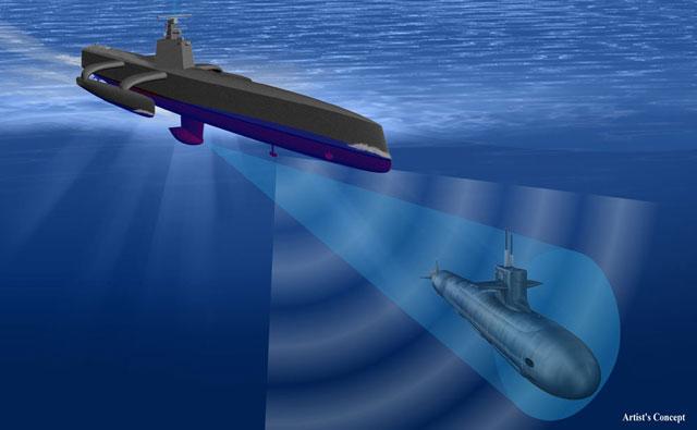 barco robot antisubmarino Anti-Submarine Warfare Continuous Trail Unmanned Vessel (ACTUV)