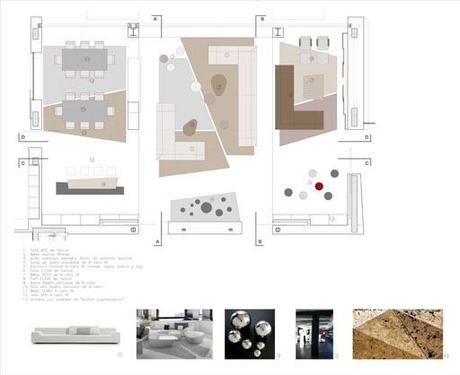 Nueva propuesta para el interiorismo de la vivienda A-cero en Beirut: Planta baja