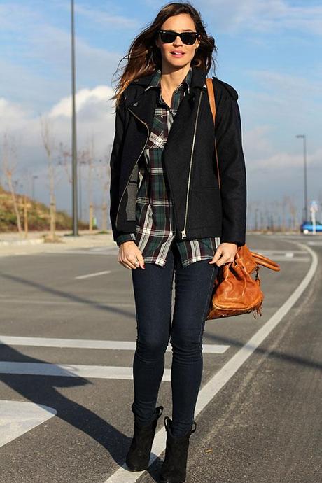 navy perfecto jacket – lady addict