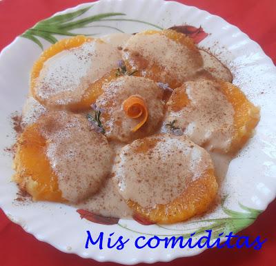 NARANJAS CON CREMA DE YOGURT