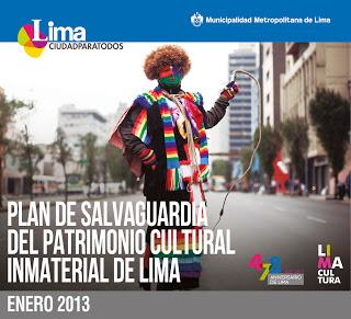 Plan de Salvaguardia del Patrimonio Cultural Inmaterial de Lima presentado jueves 19 en Municipalidad