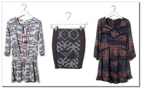 Print étnico en Pull