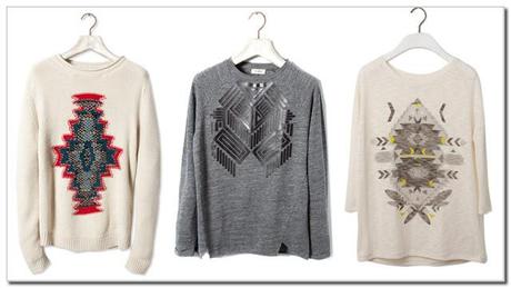 Print étnico en Pull