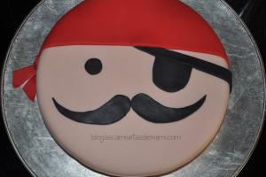 Tarta pirata de fondat Tarta pirata fondant 8