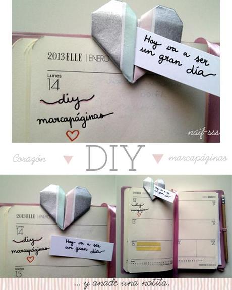 DIY - Marcapáginas corazón