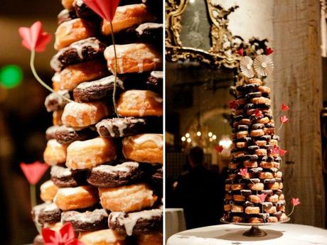 Tarta de bodas con rosquillas unique wedding cakes non cake reception desserts donuts