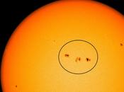 Mancha Solar 1654, diez veces tamaño Tierra, apunta. Apreciable simple vista