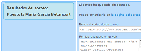 Ganador del sorteo con Monikakos Store