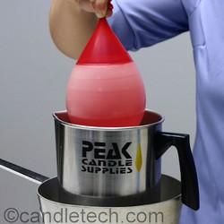 Lámparas con globos de agua y parafina....Luminarias