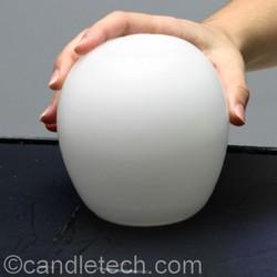 Lámparas con globos de agua y parafina....Luminarias